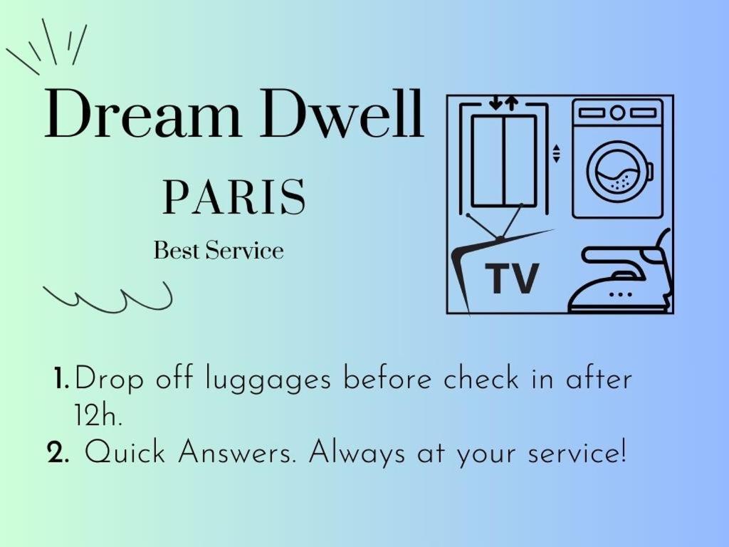 Dream Dwell Paris -Studio With Balcony 800M To Trocadero And Tour Eiffel Exterior foto